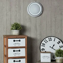 Luminaires Rustiques-hofstein Plafonnier Brilliant Plains Blanc, 2 lumières