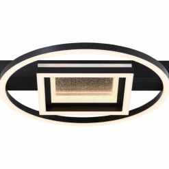 Luminaires Brilliant Plafonnier Brilliant Queens LED Noir, 1 lumière* Éclairage Led