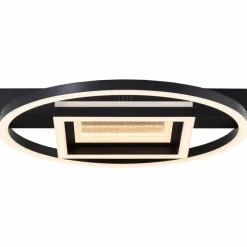 Luminaires Brilliant Plafonnier Brilliant Queens LED Noir, 1 lumière* Éclairage Led