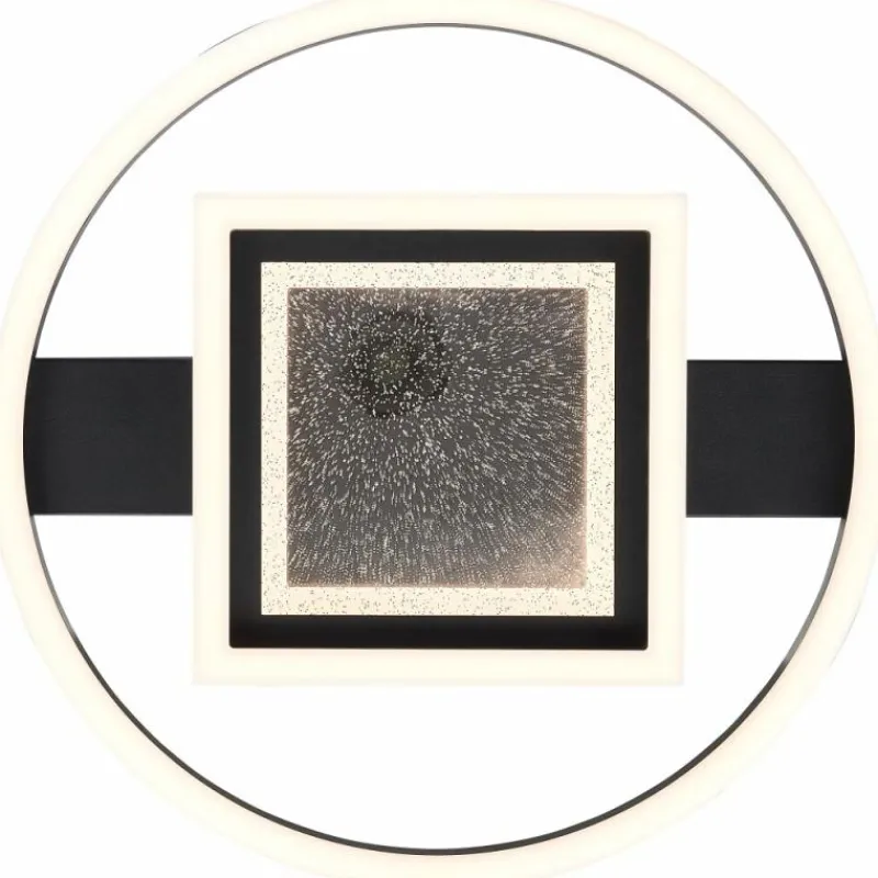 Luminaires Brilliant Plafonnier Brilliant Queens LED Noir, 1 lumière* Éclairage Led