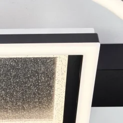 Luminaires Brilliant Plafonnier Brilliant Queens LED Noir, 1 lumière* Éclairage Led