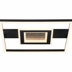 Luminaires Brilliant Plafonnier Brilliant Queens LED Noir, 1 lumière* Éclairage Led