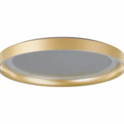 Lampes Dorées-Luminaires Brilliant Plafonnier Brilliant Quito LED Or, 1 lumière