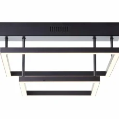 Lampes Industrielles-Luminaires Brilliant Plafonnier Brilliant Ranut LED Noir, 2 lumières