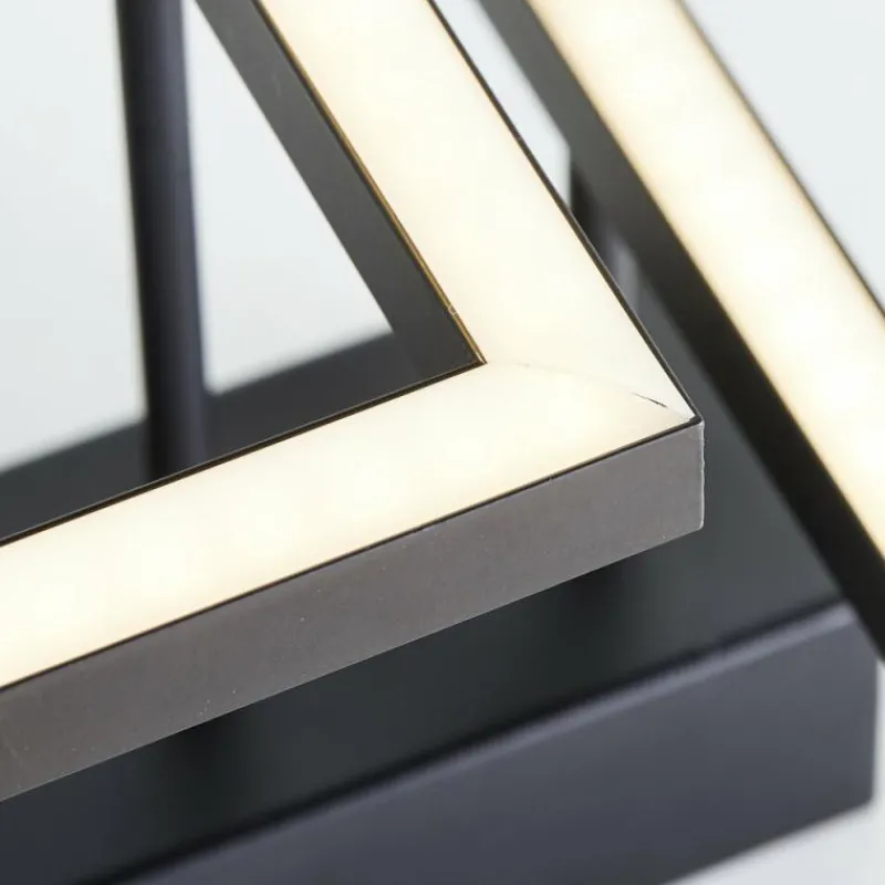 Lampes Industrielles-Luminaires Brilliant Plafonnier Brilliant Ranut LED Noir, 2 lumières