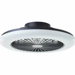 Luminaires Brilliant Plafonnier Brilliant Salerno LED Noir, 1 lumière, Télécommandes