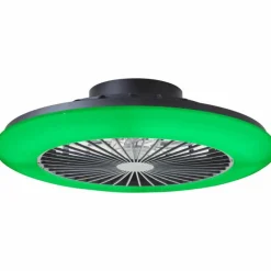 Luminaires Brilliant Plafonnier Brilliant Salerno LED Noir, 1 lumière, Télécommandes