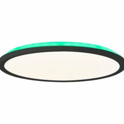 Luminaires Brilliant Plafonnier Brilliant Saltery LED Noir, Blanc, 1 lumière, Télécommandes, Changeur de couleurs* Éclairage Led