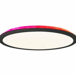 Luminaires Brilliant Plafonnier Brilliant Saltery LED Noir, Blanc, 1 lumière, Télécommandes, Changeur de couleurs* Éclairage Led