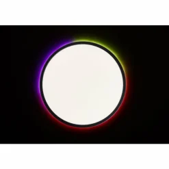 Luminaires Brilliant Plafonnier Brilliant Saltery LED Noir, Blanc, 1 lumière, Télécommandes, Changeur de couleurs* Éclairage Led