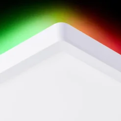 Luminaires Brilliant Plafonnier Brilliant Saltery LED Blanc, 1 lumière, Télécommandes, Changeur de couleurs* Éclairage Led