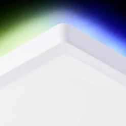 Luminaires Brilliant Plafonnier Brilliant Saltery LED Blanc, 1 lumière, Télécommandes, Changeur de couleurs* Éclairage Led