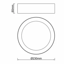 Luminaires Brilliant Plafonnier Brilliant Sandros Noir, 1 lumière