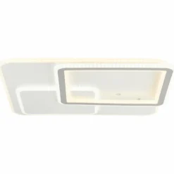 Luminaires Brilliant Plafonnier Brilliant Savare LED Gris, Blanc, 1 lumière, Télécommandes* Éclairage Led