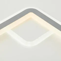 Luminaires Brilliant Plafonnier Brilliant Savare LED Gris, Blanc, 1 lumière, Télécommandes* Éclairage Led