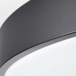 Luminaires Brilliant Plafonnier Brilliant Slimline LED Noir, 1 lumière, Télécommandes* Éclairage Led