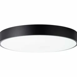 Luminaires Brilliant Plafonnier Brilliant Slimline LED Noir, 1 lumière, Télécommandes* Éclairage Led