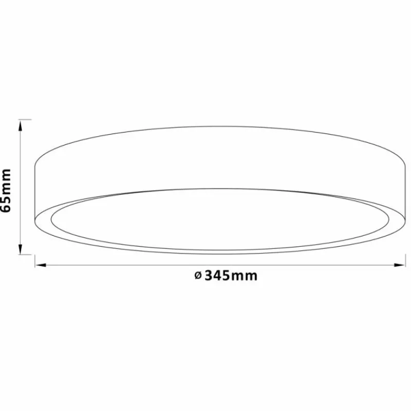 Luminaires Brilliant Plafonnier Brilliant Slimline LED Blanc, 1 lumière* Éclairage Led