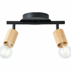 Luminaires Scandinaves-Luminaires Brilliant Plafonnier Brilliant Tiffany Écru, Noir, 2 lumières