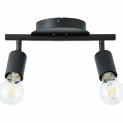 Luminaires Scandinaves-Luminaires Brilliant Plafonnier Brilliant Tiffany Noir, 2 lumières