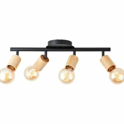 Luminaires Scandinaves-Luminaires Brilliant Plafonnier Brilliant Tiffany Écru, Noir, 4 lumières