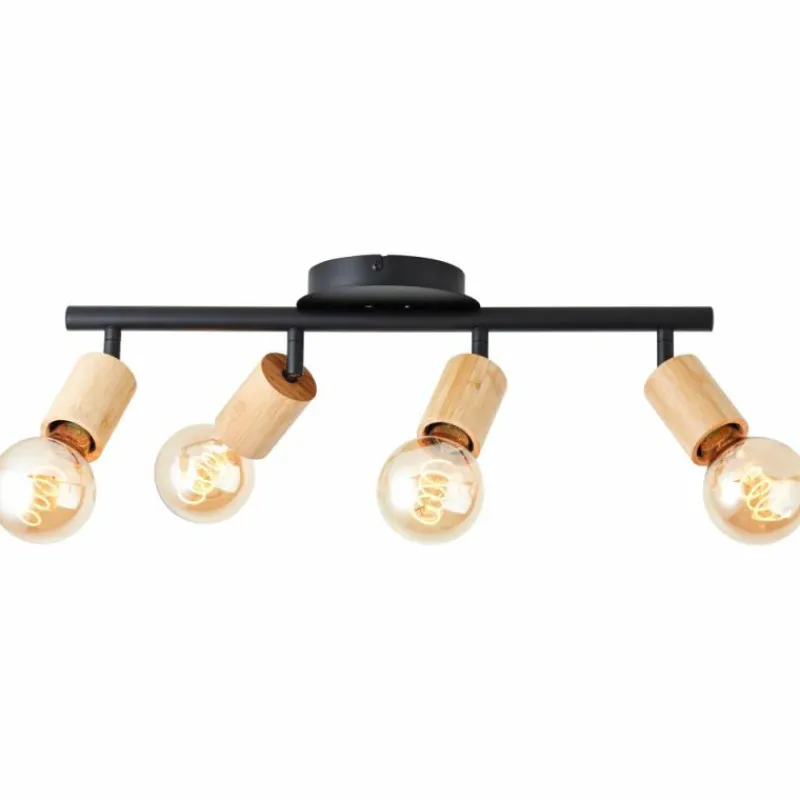 Luminaires Scandinaves-Luminaires Brilliant Plafonnier Brilliant Tiffany Écru, Noir, 4 lumières