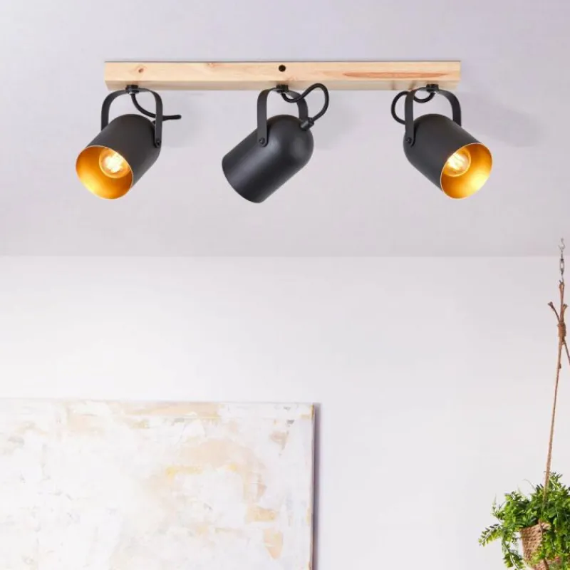 Luminaires Rustiques-Luminaires Brilliant Plafonnier Brilliant Tronte Écru, 3 lumières