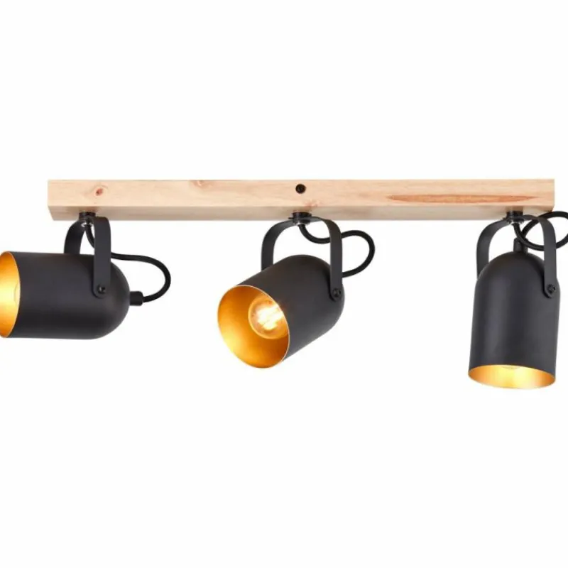 Luminaires Rustiques-Luminaires Brilliant Plafonnier Brilliant Tronte Écru, 3 lumières