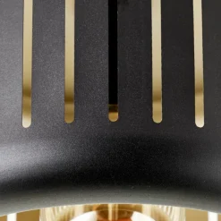 Lampes Dorées-Luminaires Brilliant Plafonnier Brilliant Tyas Noir, 1 lumière