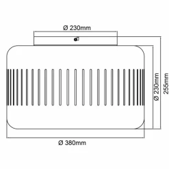 Lampes Dorées-Luminaires Brilliant Plafonnier Brilliant Tyas Noir, 1 lumière