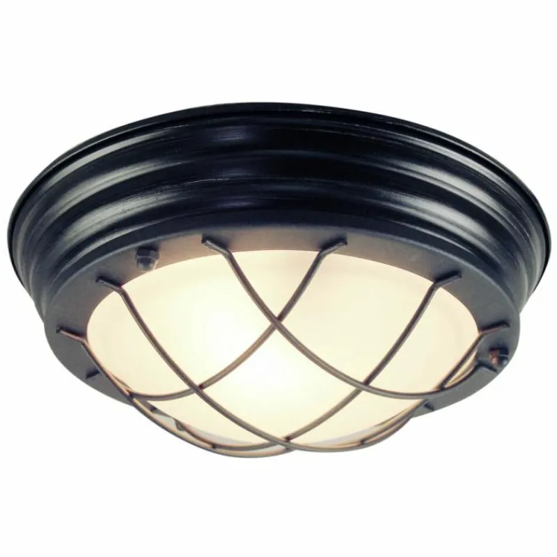 Luminaires Brilliant Plafonnier Brilliant Typhoon Noir, 1 lumière