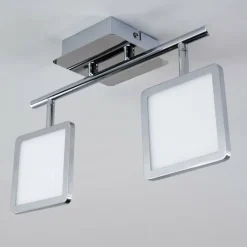 hofstein Plafonnier Brilliant URANUS LED Chrome, 2 lumières* Éclairage Led