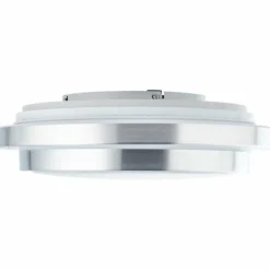 Luminaires Brilliant Plafonnier Brilliant Vilma LED Argenté, 1 lumière, Télécommandes, Changeur de couleurs* Éclairage Led