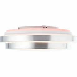 Luminaires Brilliant Plafonnier Brilliant Vilma LED Argenté, 1 lumière, Télécommandes, Changeur de couleurs* Éclairage Led