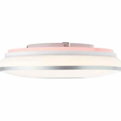 Luminaires Brilliant Plafonnier Brilliant Visitation LED Argenté, 1 lumière, Télécommandes, Changeur de couleurs* Éclairage Led