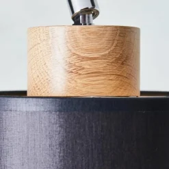 Lampes En Tissu-Luminaires Brilliant Plafonnier Brilliant Vonnie Bois clair, Noir, 4 lumières