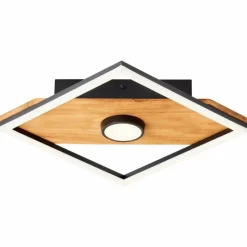 Luminaires Scandinaves-Luminaires Brilliant Plafonnier Brilliant Woodbridge LED Brun, Noir, 1 lumière