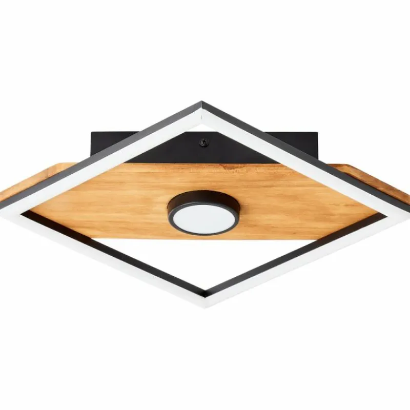 Luminaires Scandinaves-Luminaires Brilliant Plafonnier Brilliant Woodbridge LED Brun, Noir, 1 lumière