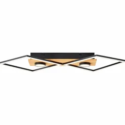 Luminaires Scandinaves-Luminaires Brilliant Plafonnier Brilliant Woodbridge LED Brun, Noir, 1 lumière