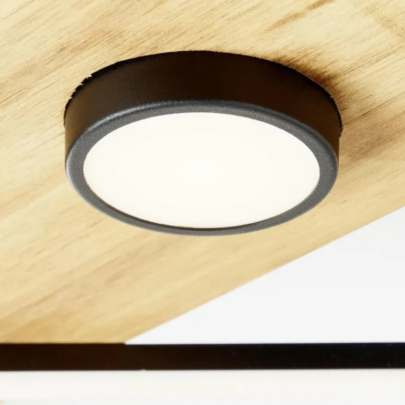 Luminaires Scandinaves-Luminaires Brilliant Plafonnier Brilliant Woodbridge LED Brun, Noir, 1 lumière