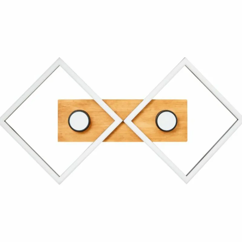 Luminaires Scandinaves-Luminaires Brilliant Plafonnier Brilliant Woodbridge LED Brun, Noir, 1 lumière