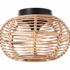 Luminaires Scandinaves-Luminaires Brilliant Plafonnier Brilliant Woodball Noir, 1 lumière