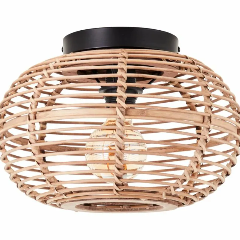 Luminaires Scandinaves-Luminaires Brilliant Plafonnier Brilliant Woodball Noir, 1 lumière