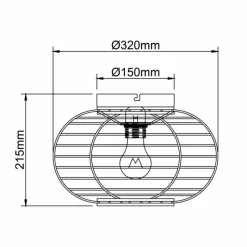 Luminaires Scandinaves-Luminaires Brilliant Plafonnier Brilliant Woodball Noir, 1 lumière