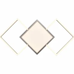 Luminaires Brilliant Plafonnier Brilliant-Leuchten Zelia LED Argenté, 1 lumière* Éclairage Led