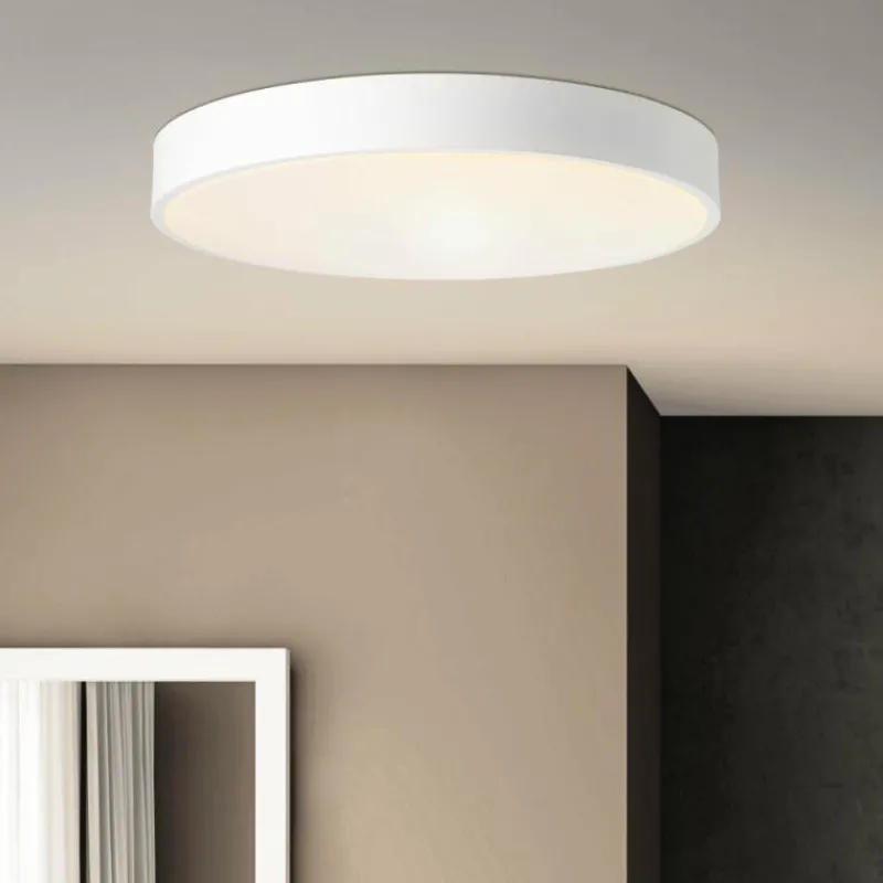 Luminaires Brilliant Plafonnier Brillliant Slimline LED Blanc, 1 lumière, Télécommandes* Éclairage Led