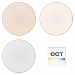 Luminaires Brilliant Plafonnier Brillliant Slimline LED Blanc, 1 lumière, Télécommandes* Éclairage Led