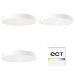 Luminaires Brilliant Plafonnier Brillliant Slimline LED Blanc, 1 lumière, Télécommandes* Éclairage Led