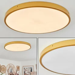 hofstein Plafonnier Broglen LED Laiton, 1 lumière