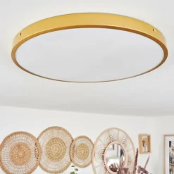 hofstein Plafonnier Broglen LED Laiton, 1 lumière